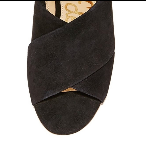 Sam Edelman • Stanley Black Suede Mule Sandals - Picture 4 of 12